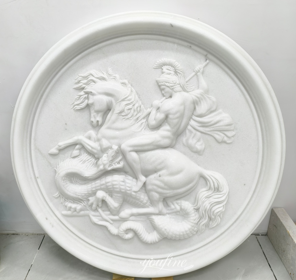 Marble Relief of Saint George Slaying the Dragon