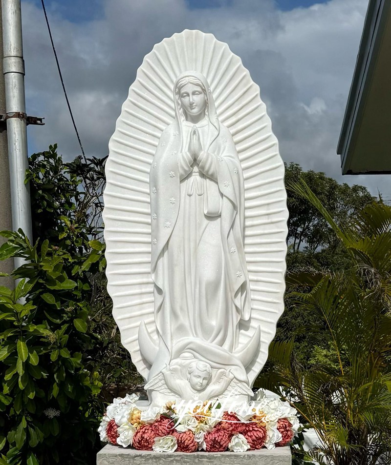 Marble Statue of Our Lady of Guadalupe