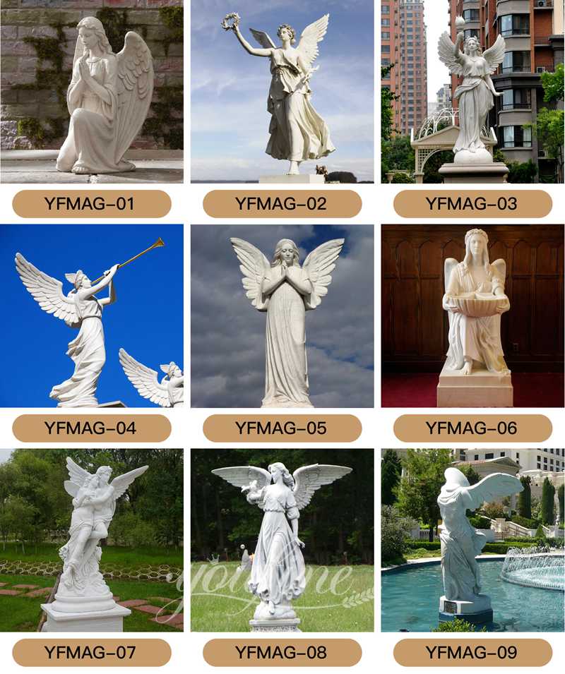 Marble angel sculpture - YouFine Sculpture (1)