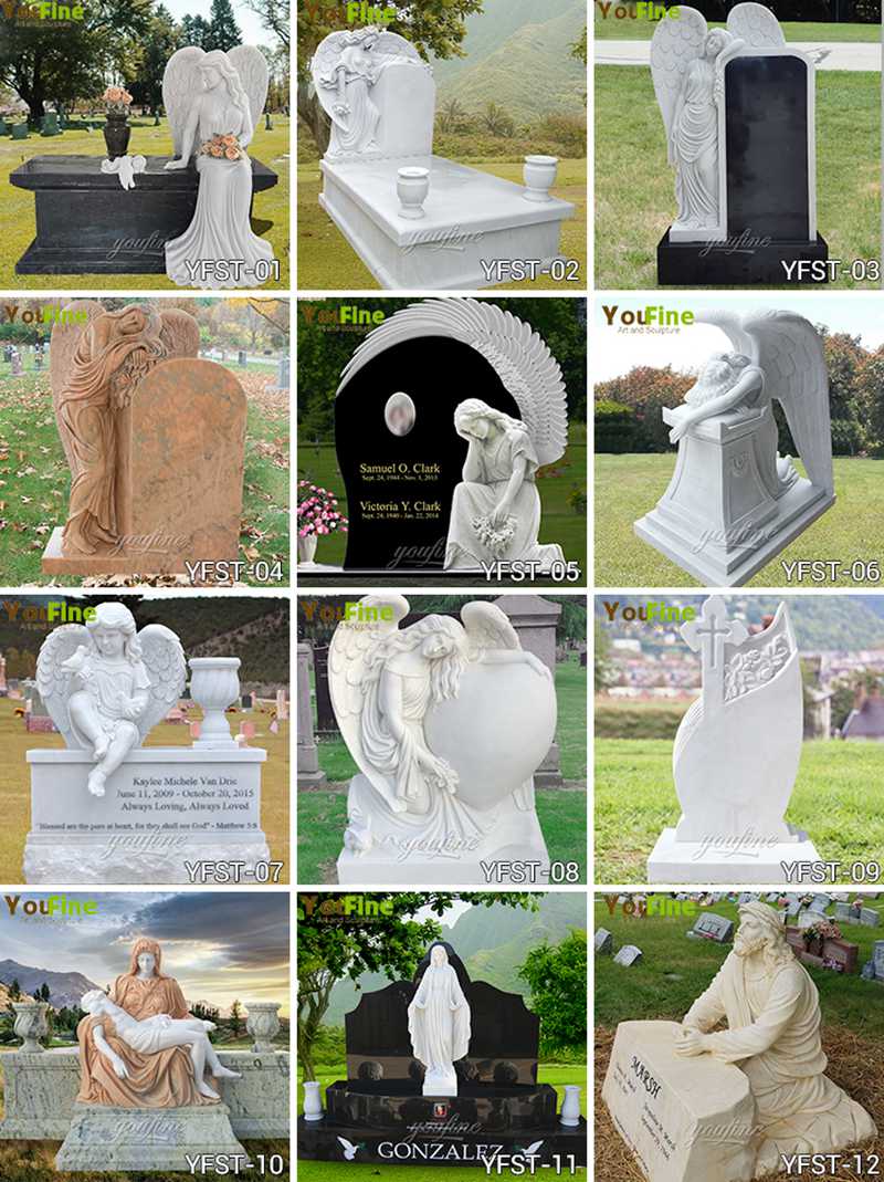 Marble headstone - YouFine Sculpture 