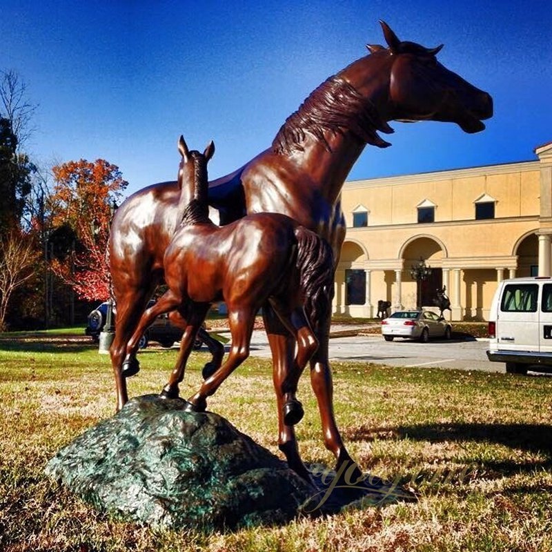 Mare and Foal Statue