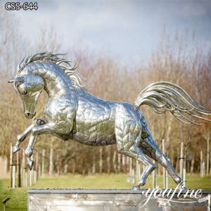  » Meal Leaping Horse Garden Sculpture Slice Art Design for Sale CSS-644