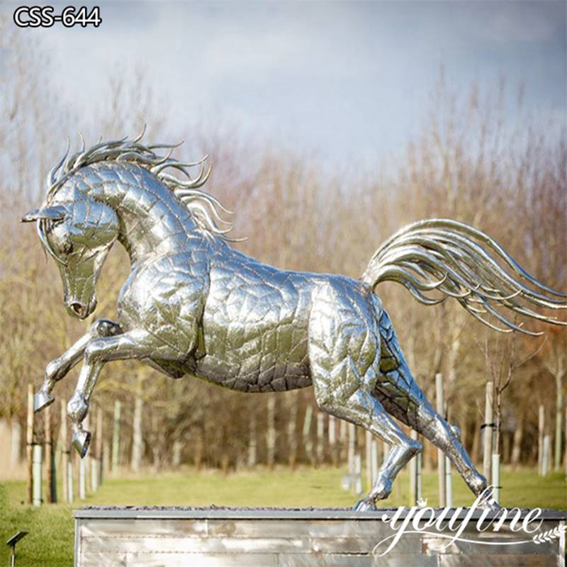  » Meal Leaping Horse Garden Sculpture Slice Art Design for Sale CSS-644 Featured Image