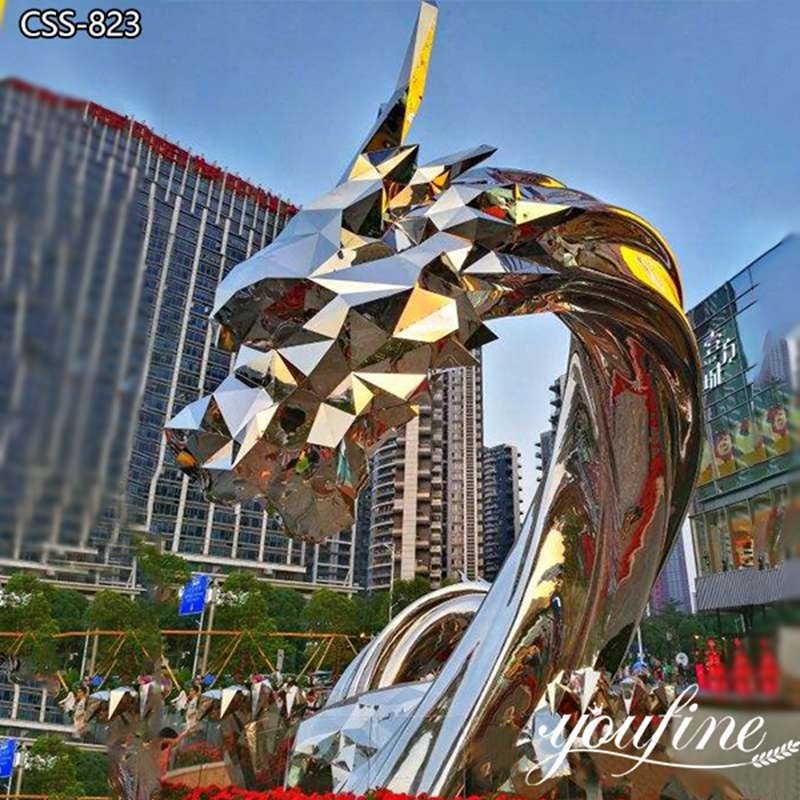 Metal Dragon Sculpture - YouFine Sculpture (1)