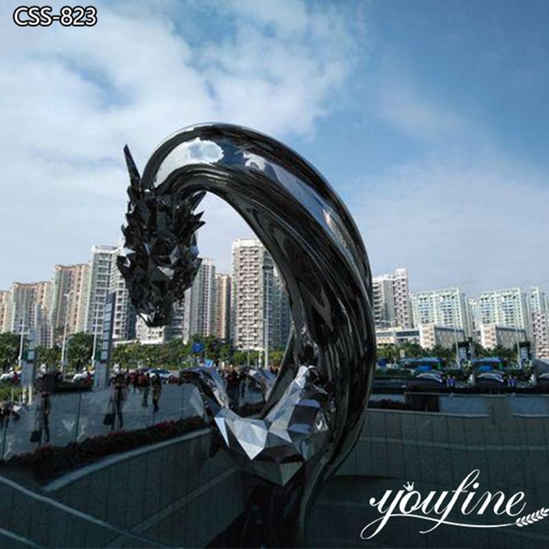 Metal Dragon Sculpture - YouFine Sculpture (3)