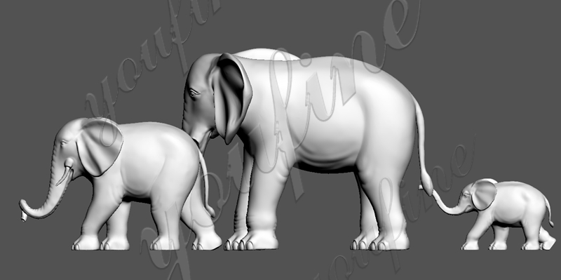 Metal elephant sculpture - YouFine Sculpture