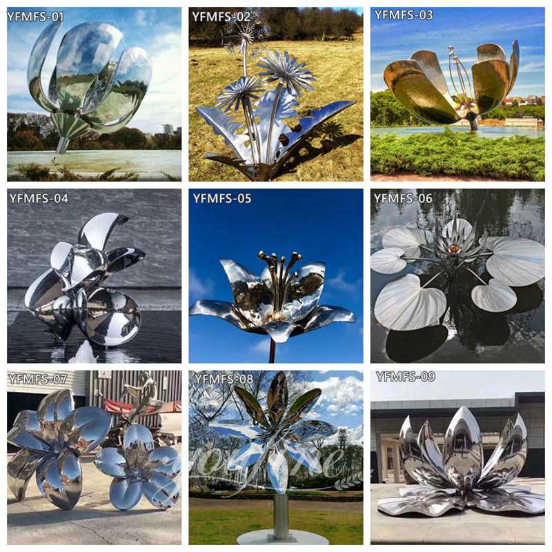 Metal flower sculpture - YouFine Sculpture