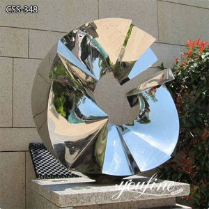 Mirror Polished Stainless Steel Sculpture Outdoor for Sale CSS-348