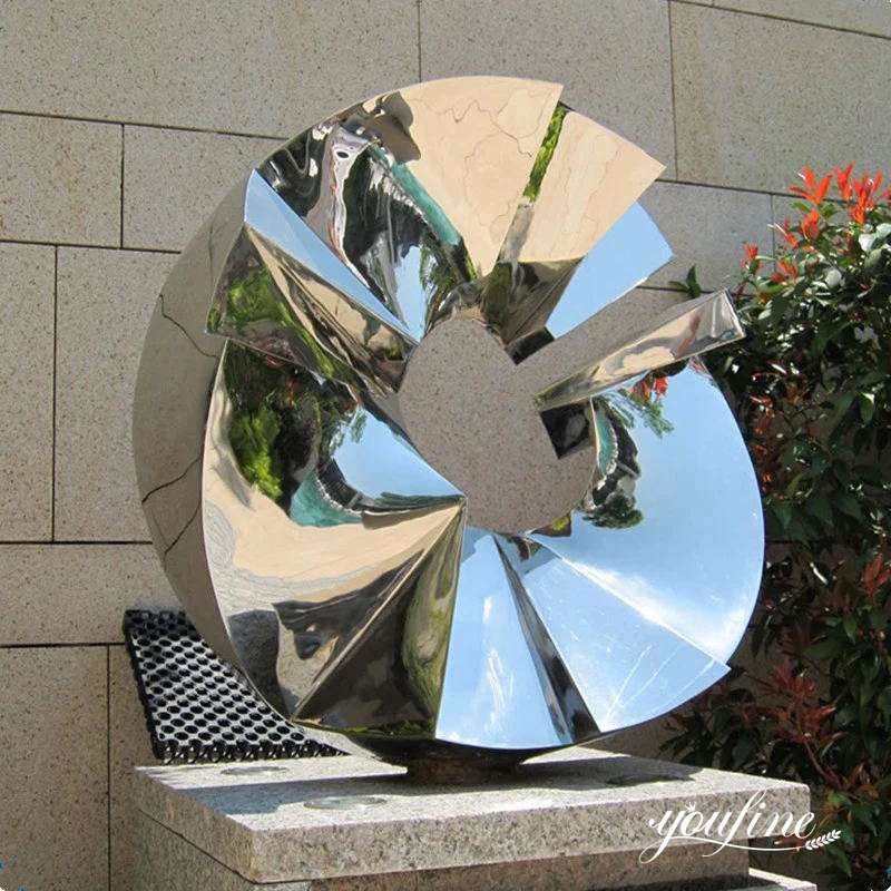 Mirror Polished Stainless Steel Sculpture Outdoor for Sale CSS-348 (2)