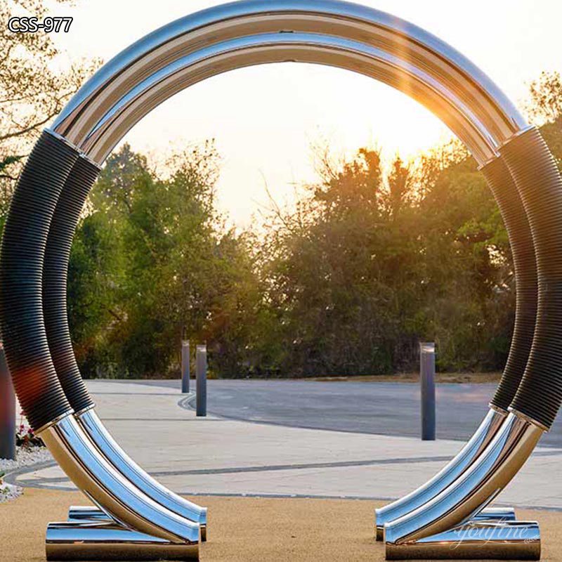  » Modern Metal Ring Sculpture: Ohm Portal Sculpture Featured Image