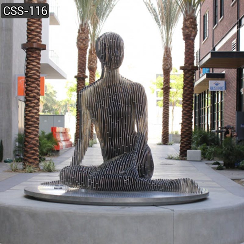  » Modern Public Art Disappearing Sculpture Stainless Steel Decor Supplier CSS-116 Featured Image