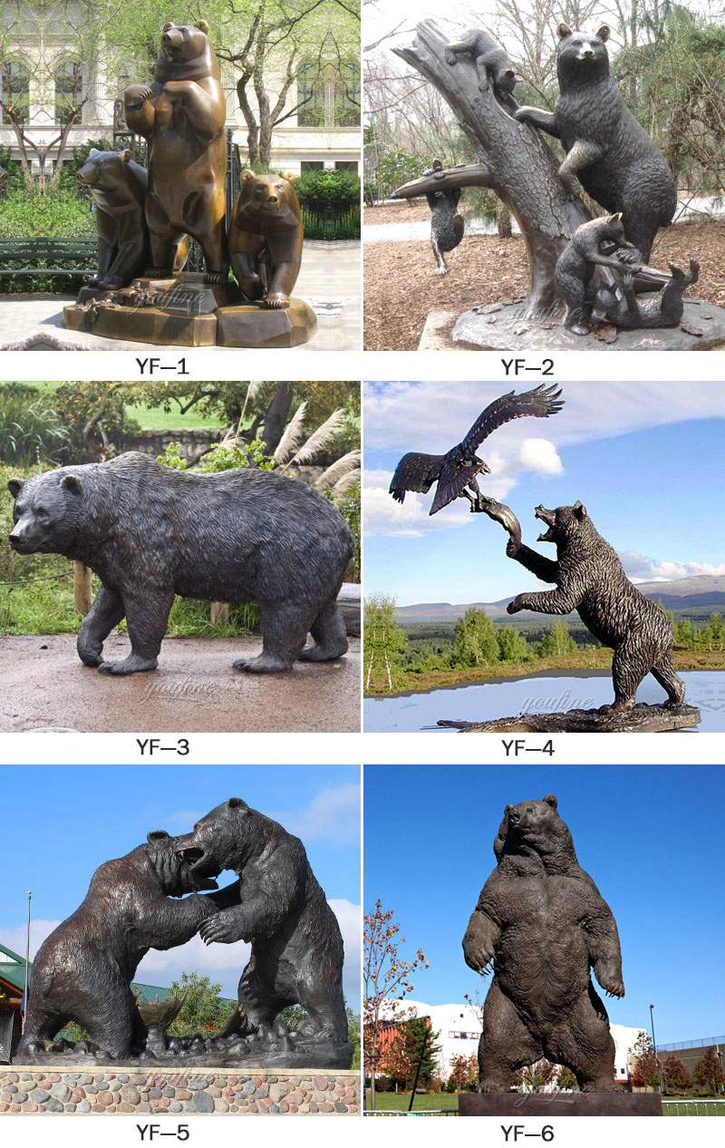 More Bronze Bear Statues