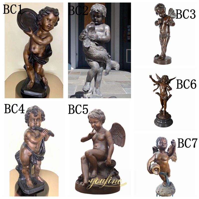 More Bronze Cherub Statues