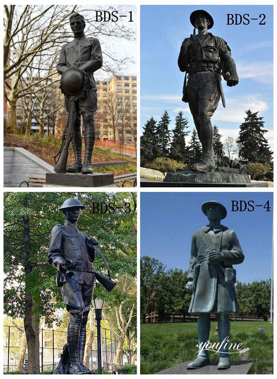 More Bronze Doughboy Sculptures