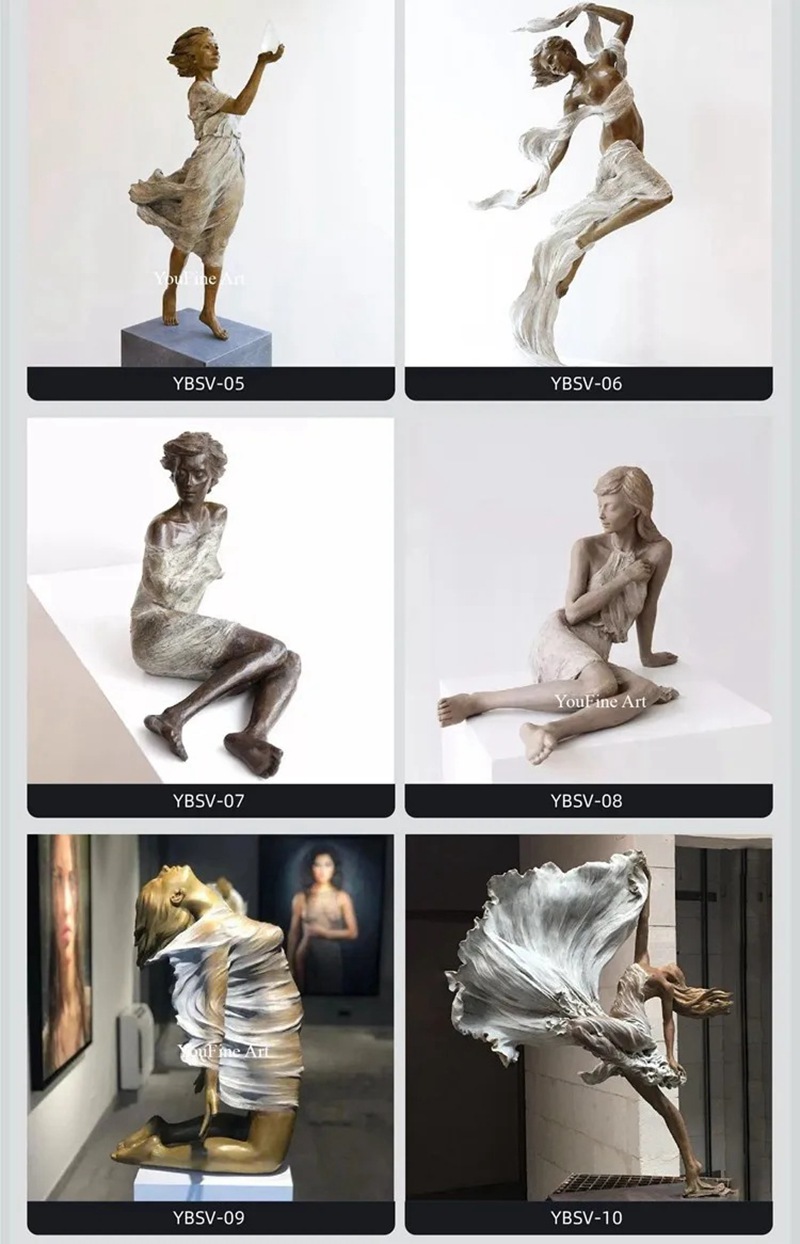 More Bronze Luo Li Rong Sculpture Styles