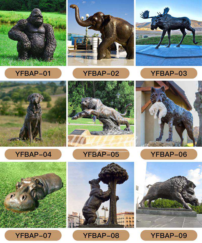More Bronze Wildlife Sculpture