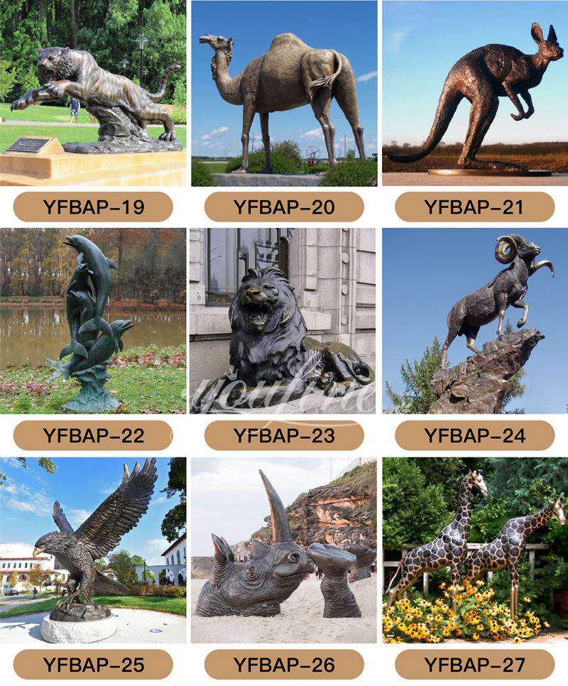 More Bronze Wildlife Sculptures