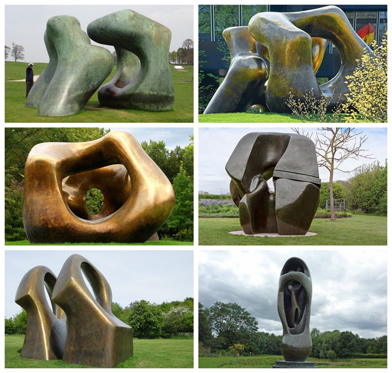 More Henry Moore bronze sculptures