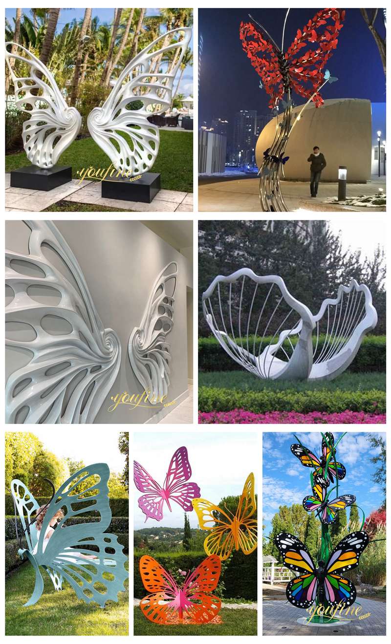 More Large Butterfly Garden Sculptures