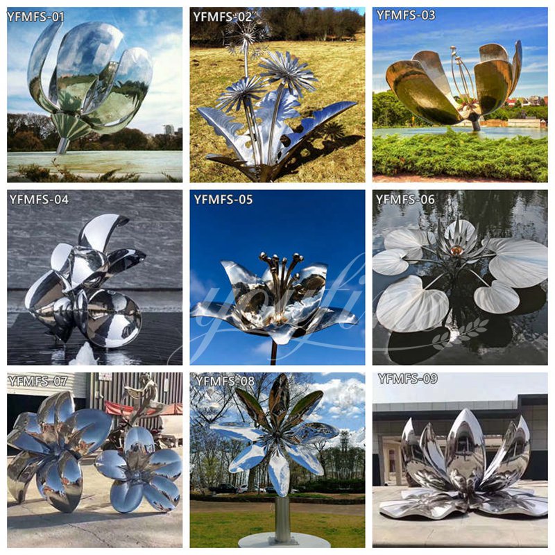 More Large Metal Flower Sculpture