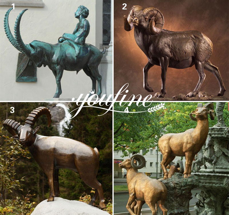 More Life Size Bronze Sheep Sculptures