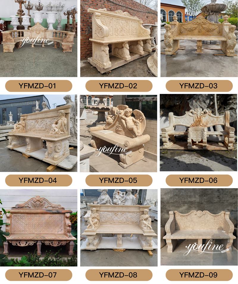 More Marble Benches
