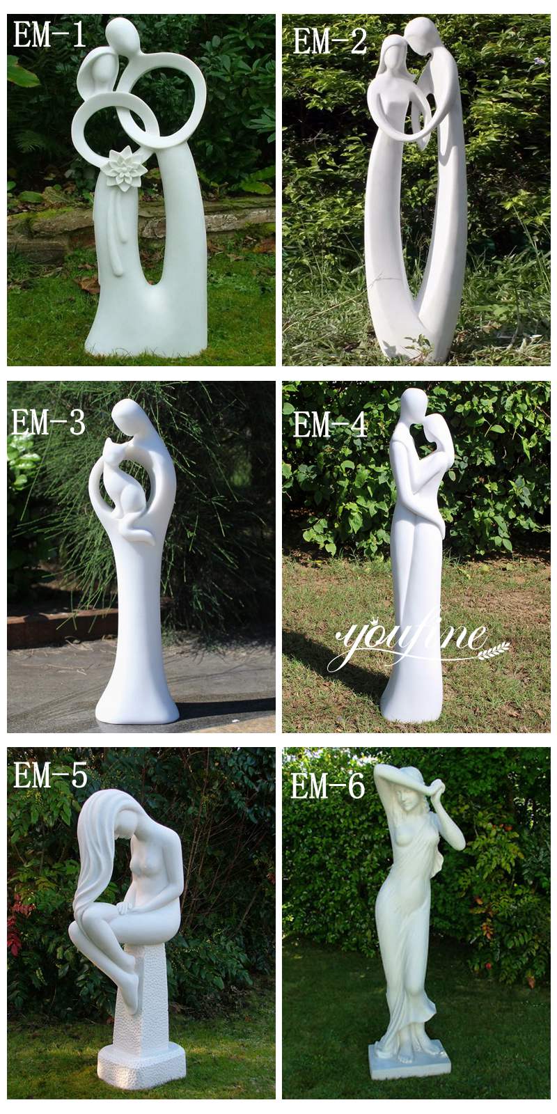 More Marble Enigma Garden Statues