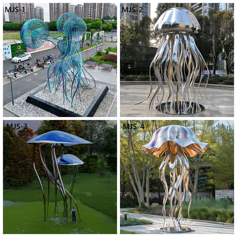 More Metal Jellyfish Sculptures