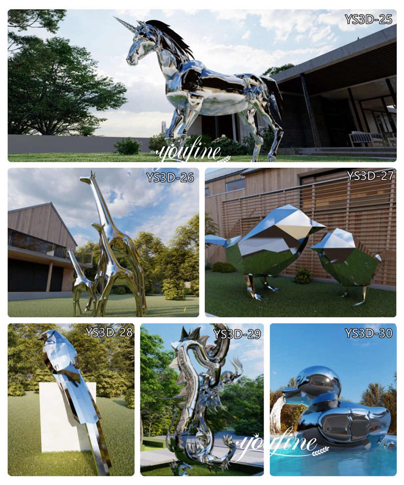 More Stainless Steel Animal Sculptures
