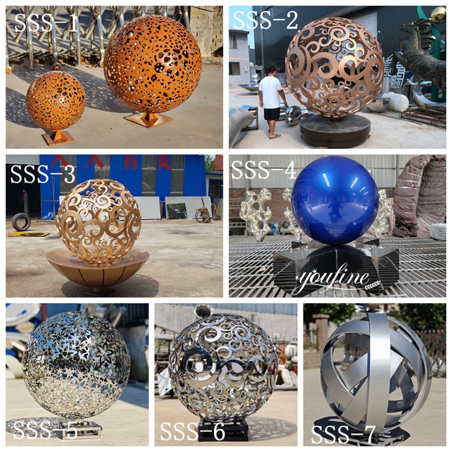 More Stainless Steel Ball Sculpturesb