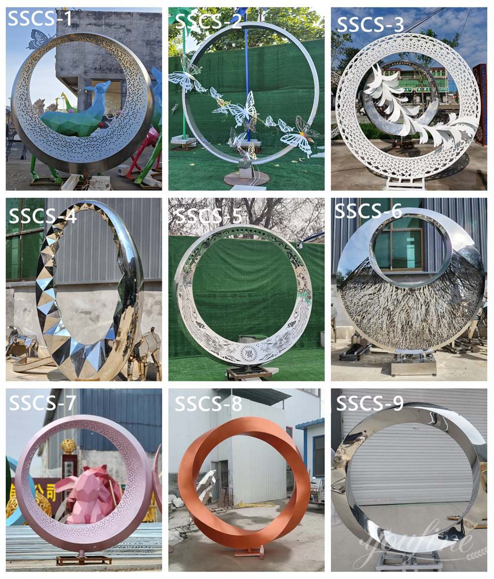 More Stainless Steel Circle Sculptures