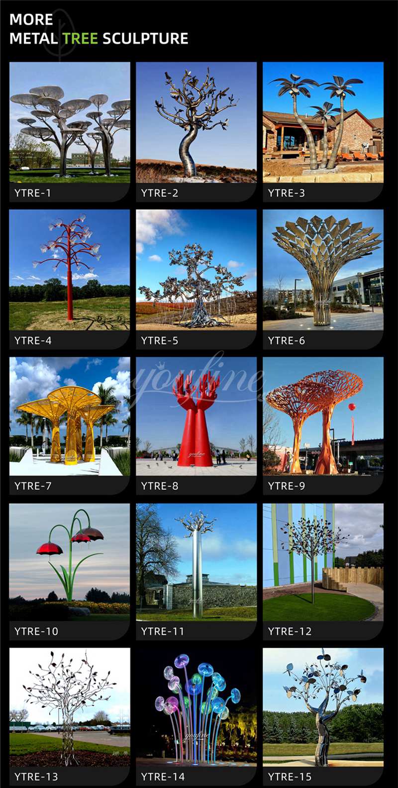 More Stainless Steel Tree Sculptures
