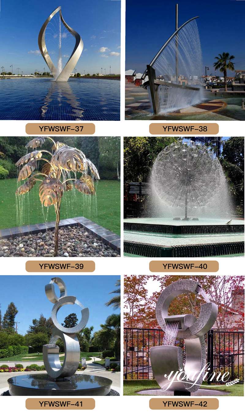 More Stainless Steel Water Features (2)