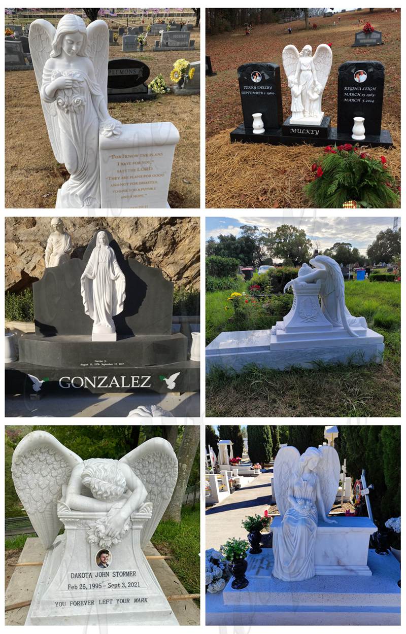 More customer feedback pictures of marble headstones