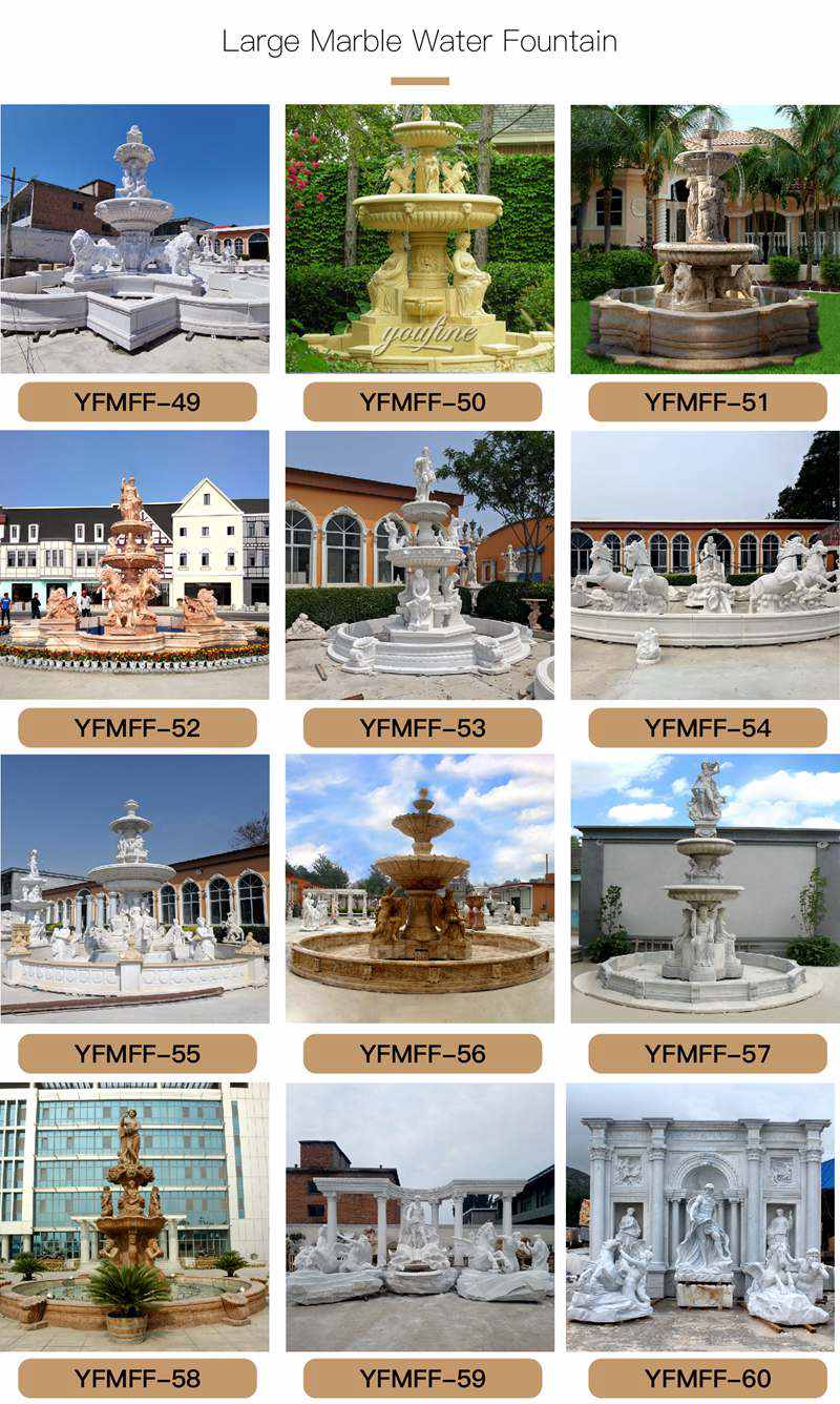 More marble fountain styles