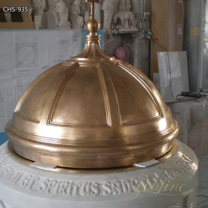  » Natural Marble Baptismal Font with Gold Top for Church CHS-935