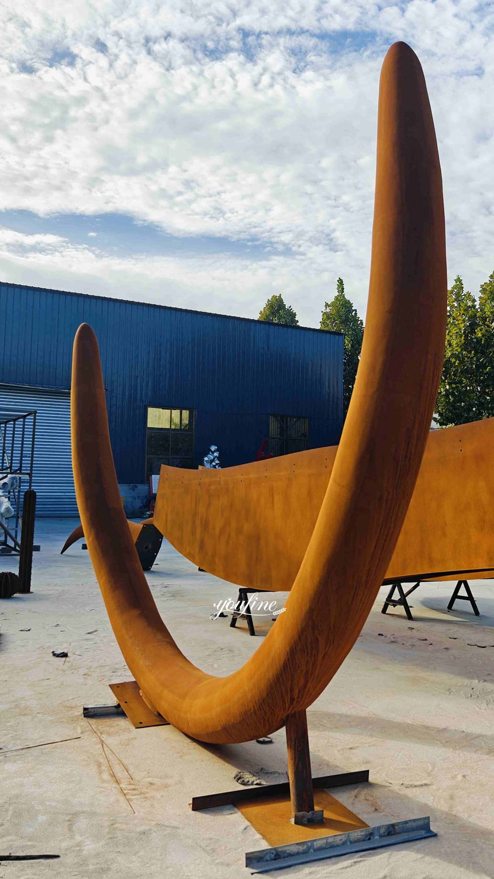 New Zealand 33-foot weathering steel sculpture making process (6)