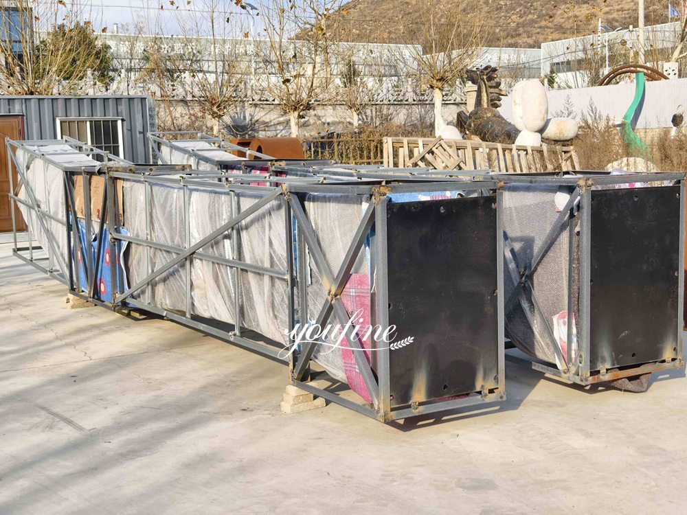 New Zealand 33-foot weathering steel sculpture packaging (4)