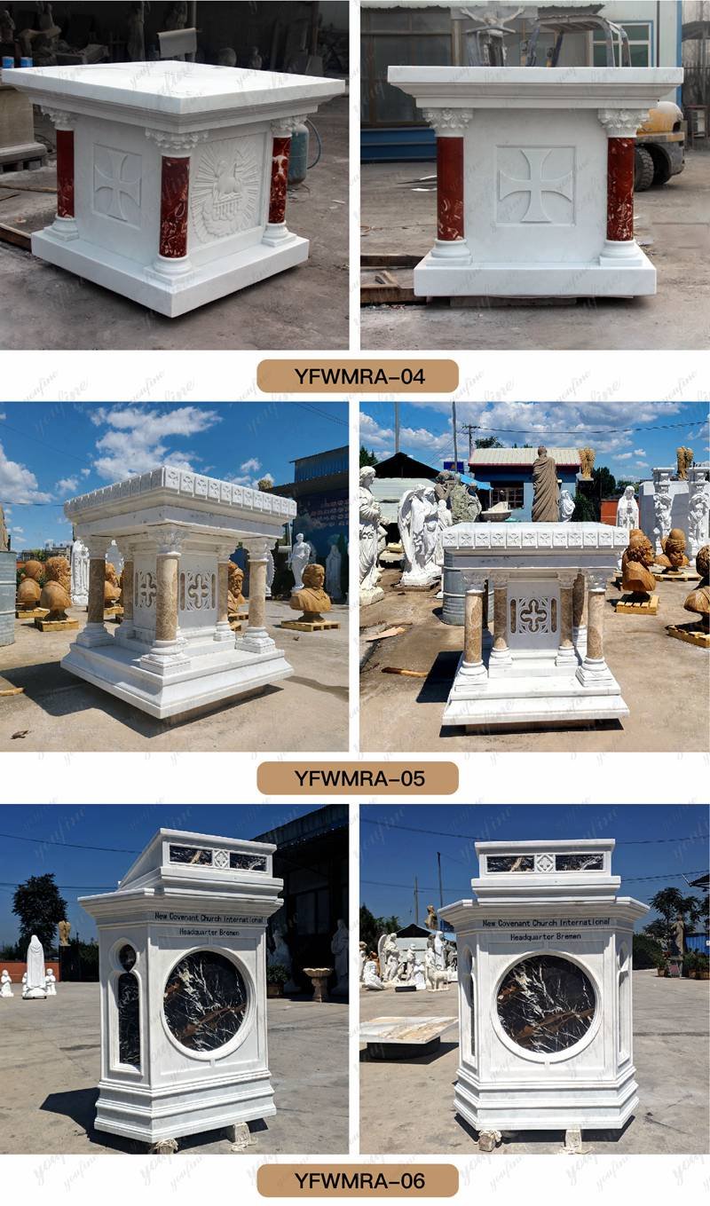 New design Religious marble Church table church altar for sale 