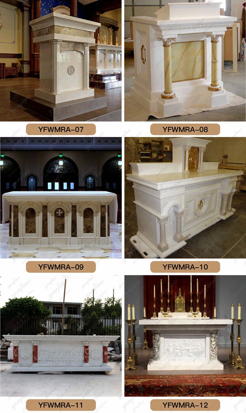 New design Religious marble Church table church altar for sale 
