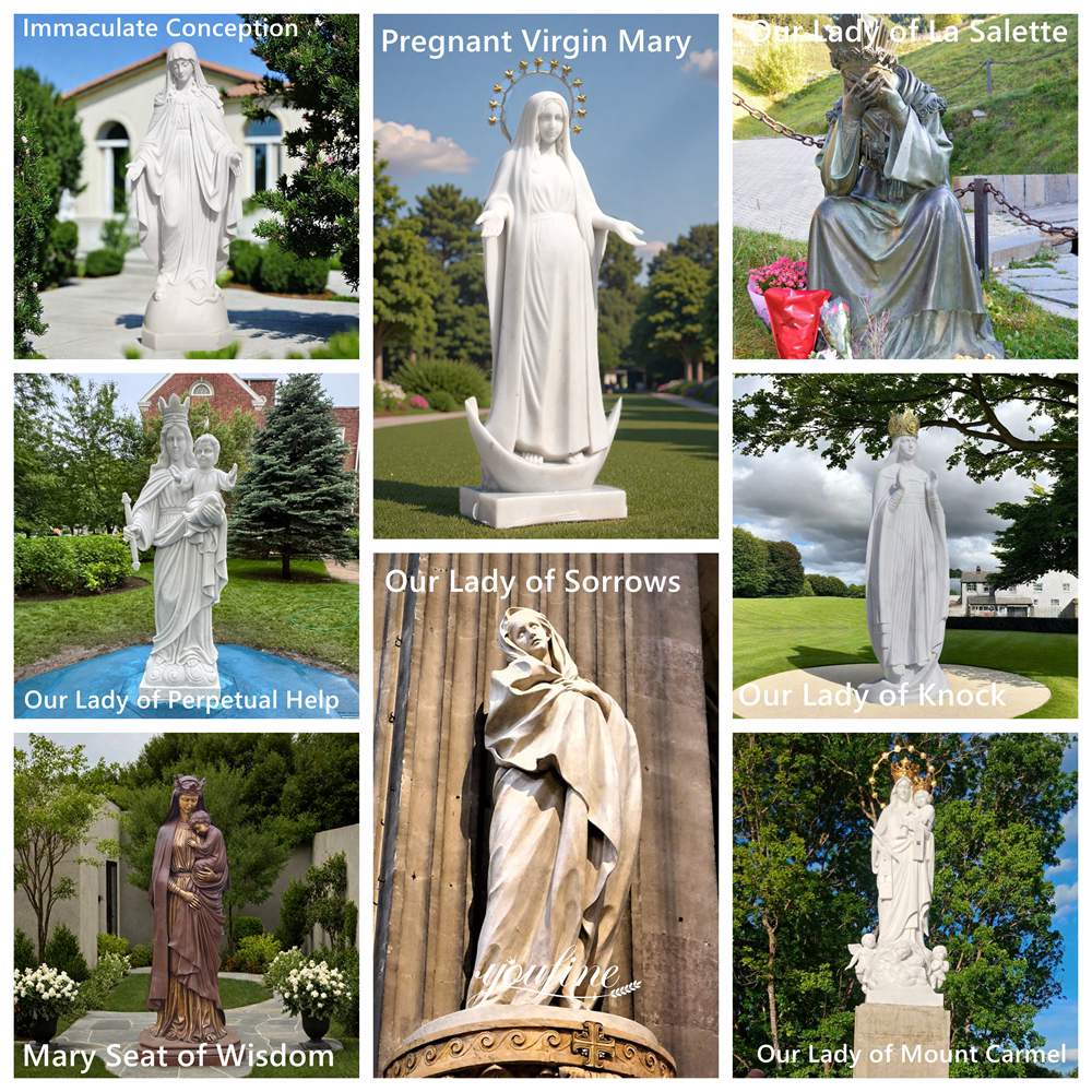 Other Different Virgin Mary Statue Variations