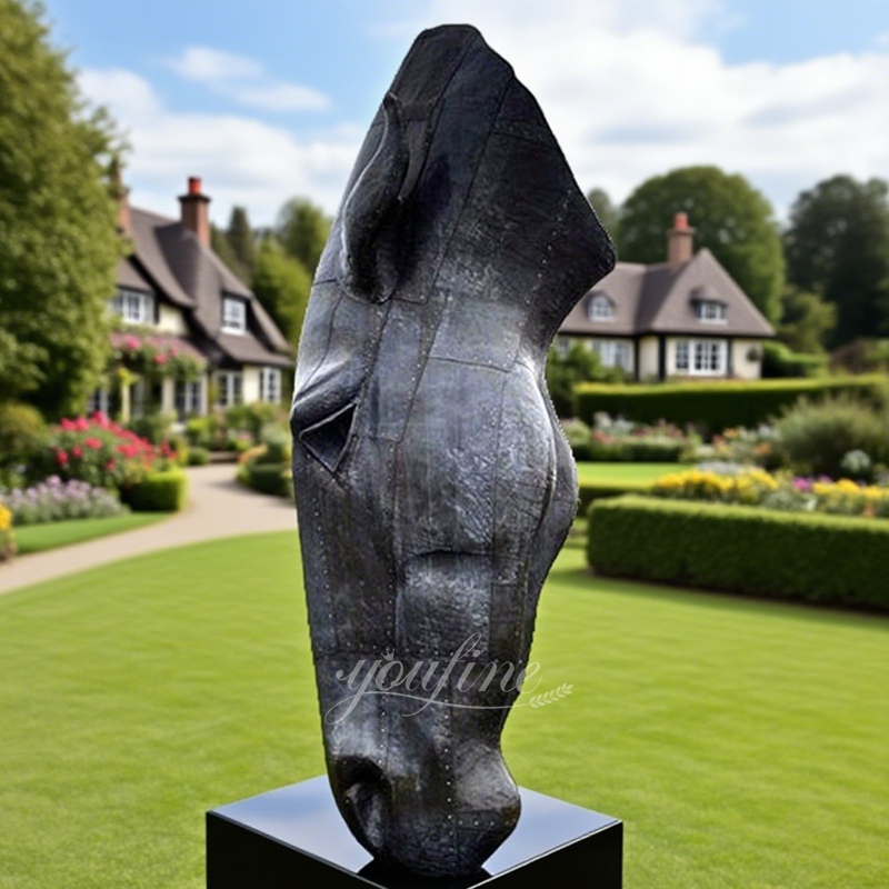 Outdoor Villa Decor Bronze Horse Head Statue