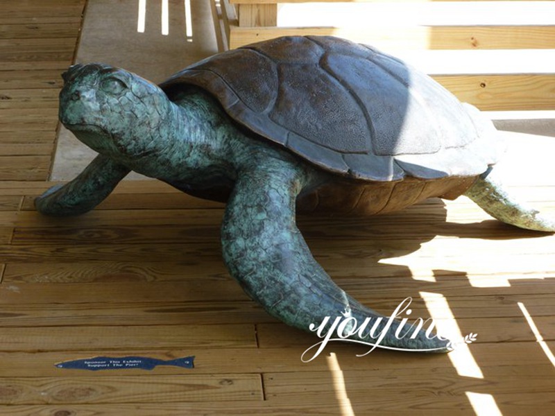 Outdoor Bronze Turtle Statue