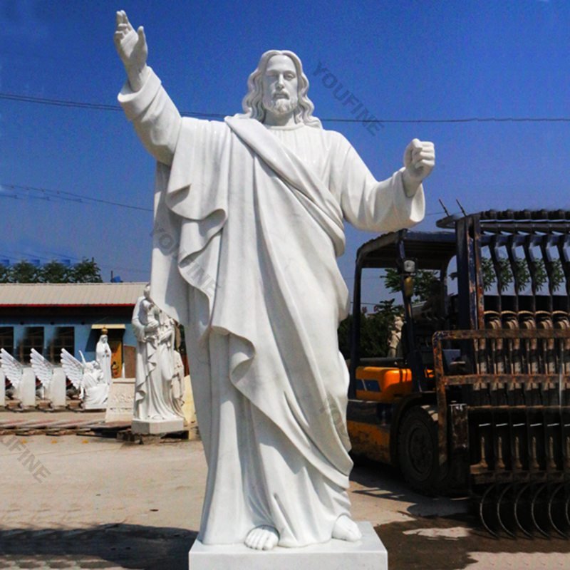 Outdoor Catholic Jesus Christ Marble Statue Garden Decor for Sale CHS-608 