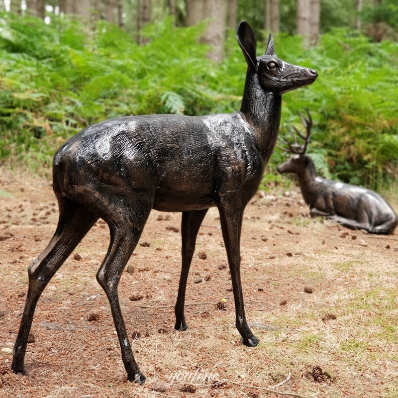 Outdoor Deer Sculpture - YouFine Sculpture