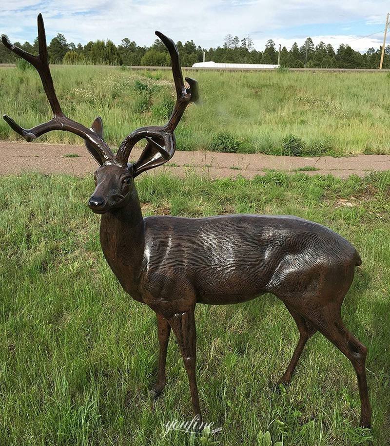 Outdoor Deer Sculpture - YouFine Sculpture