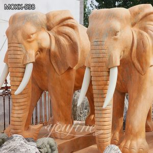  » Outdoor Large Size Marble Elephant Statue Manufacturers MOKK-538