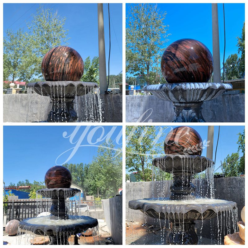 Outdoor Marble Ball Fountain Description
