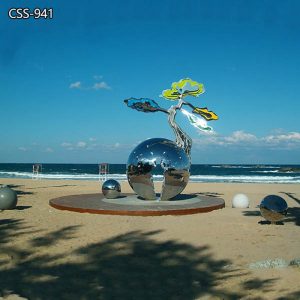  » Outdoor Metal Pine Tree Sculpture for Sea Side CSS-941