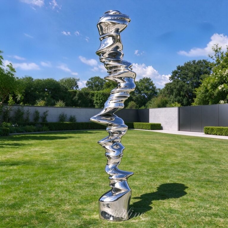 Outdoor Mirror Abstract Tornado Sculpture